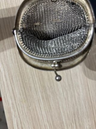 Monedero de plata antiguo