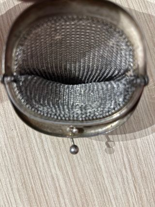 Monedero de plata antiguo