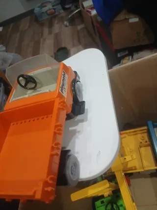 Camión de obras Playmobil naranja