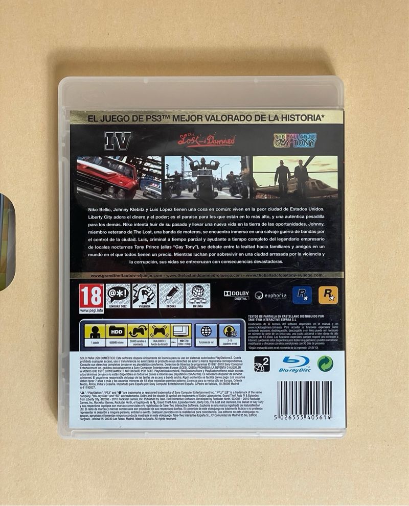 GTA IV & Episodes from Liberty City PS3 Completa afbeelding 2