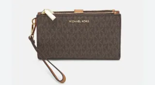 Monedero Michael Kors Marrón y Dorado