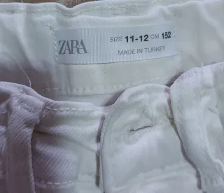 Pantalón vaquero Zara blanco roto