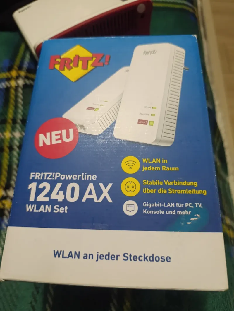 Set de adaptadores FRITZ! Powerline 1240 AX WLAN