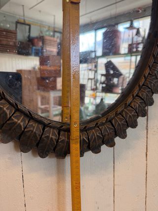 Espelho Oval com Moldura Detalhada vintage