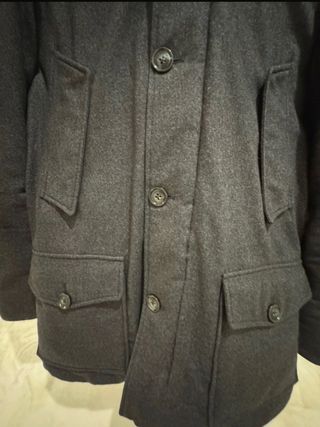 Abrigo Woolrich Hombre Gris Talla S
