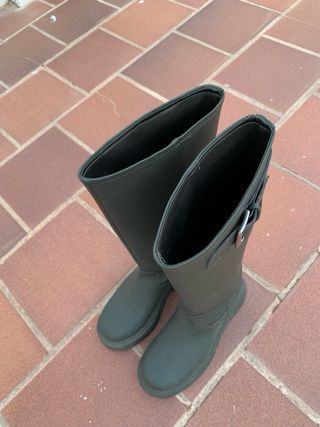 Botas de agua Stradivarius verde oliva