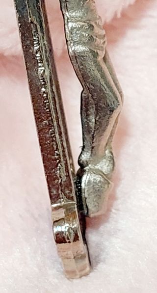 Cruz Rosario Vintage Esmalte Azul Cobalto Transluc