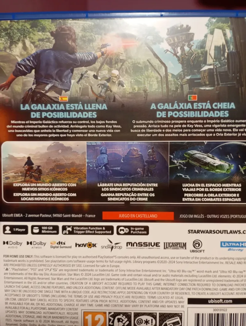 Star Wars Outlaws PS5 afbeelding 2