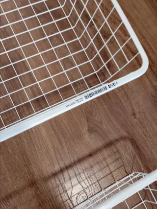 3 cestas rejilla blancas Ikea 5€ c/u