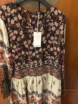 Vestido Zara Estampado Talla XXL