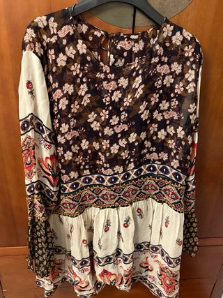 Vestido Zara Estampado Talla XXL