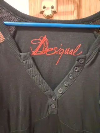 Vestido Desigual Negro y Rojo