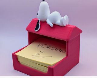 Soporte Post-it Casita Snoopy en 3D