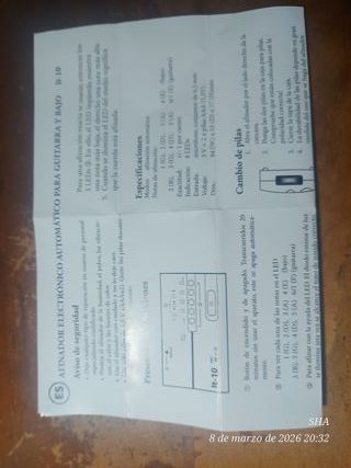 Afinador Digital Voggenreiter It-10