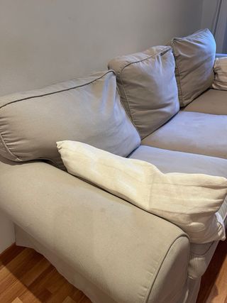 Sofá Ektorp Ikea Beige Tela