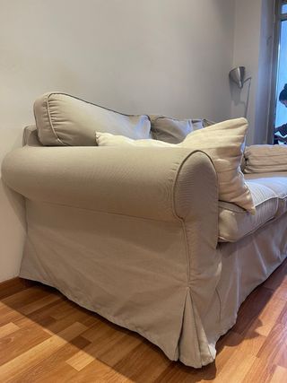 Sofá Ektorp Ikea Beige Tela