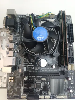 Placa Base GIGABYTE GA-H81M-S2H + CPU i7 4790+ RAM