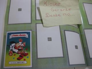 FACSIMIL ALBUM PANDILLA BASURA Y CROMOS A PEGAR