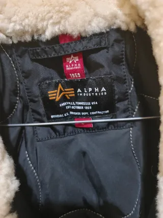 Chaqueta Bomber Alpha Industries Negra Hombre