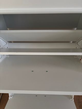 Zapatero blanco 2 puertas madera