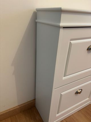 Zapatero blanco 2 puertas madera