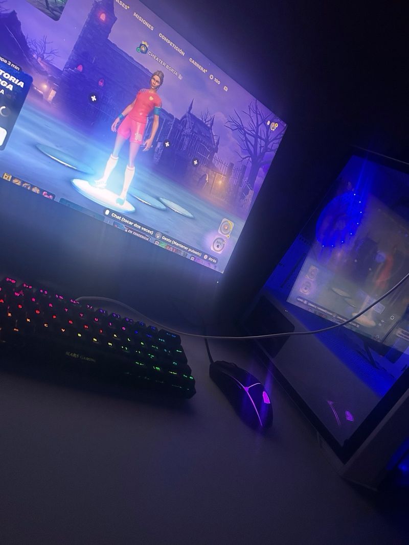 Ordenador Gamer RGB Azul y Negro + monitor afbeelding 3