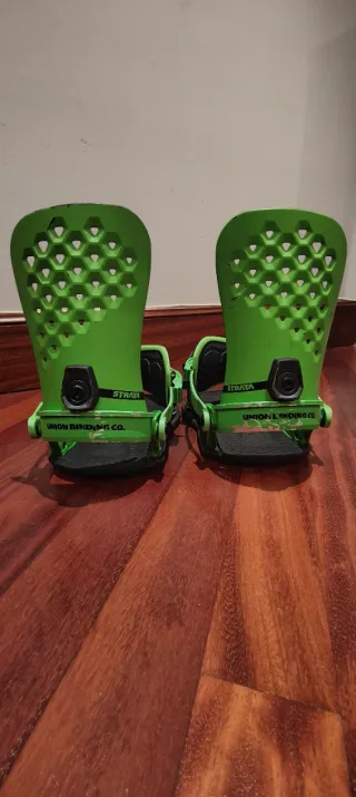 Fijaciones Snowboard Union Strata Verde
