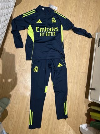 Chándal Adidas Niño Talla 16 Azul/Verde