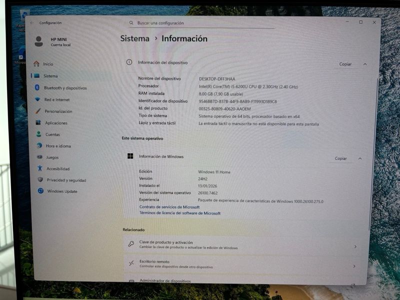 Mini PC HP Negro afbeelding 2