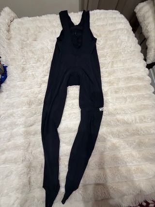 Conjunto maillot ciclismo negro y blanco