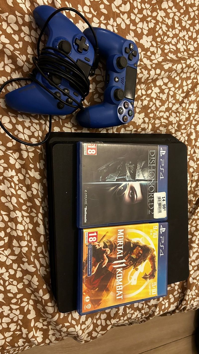 PS4 1TB Azul con 2 juegos