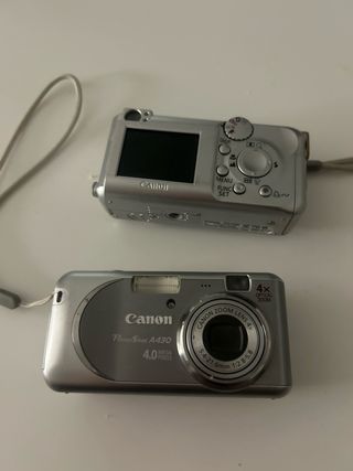 Lote 2 Cámaras Canon PowerShot A430 Para piezas