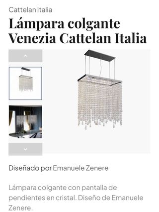 Lámpara Colgante Venezia Cattelan Italia