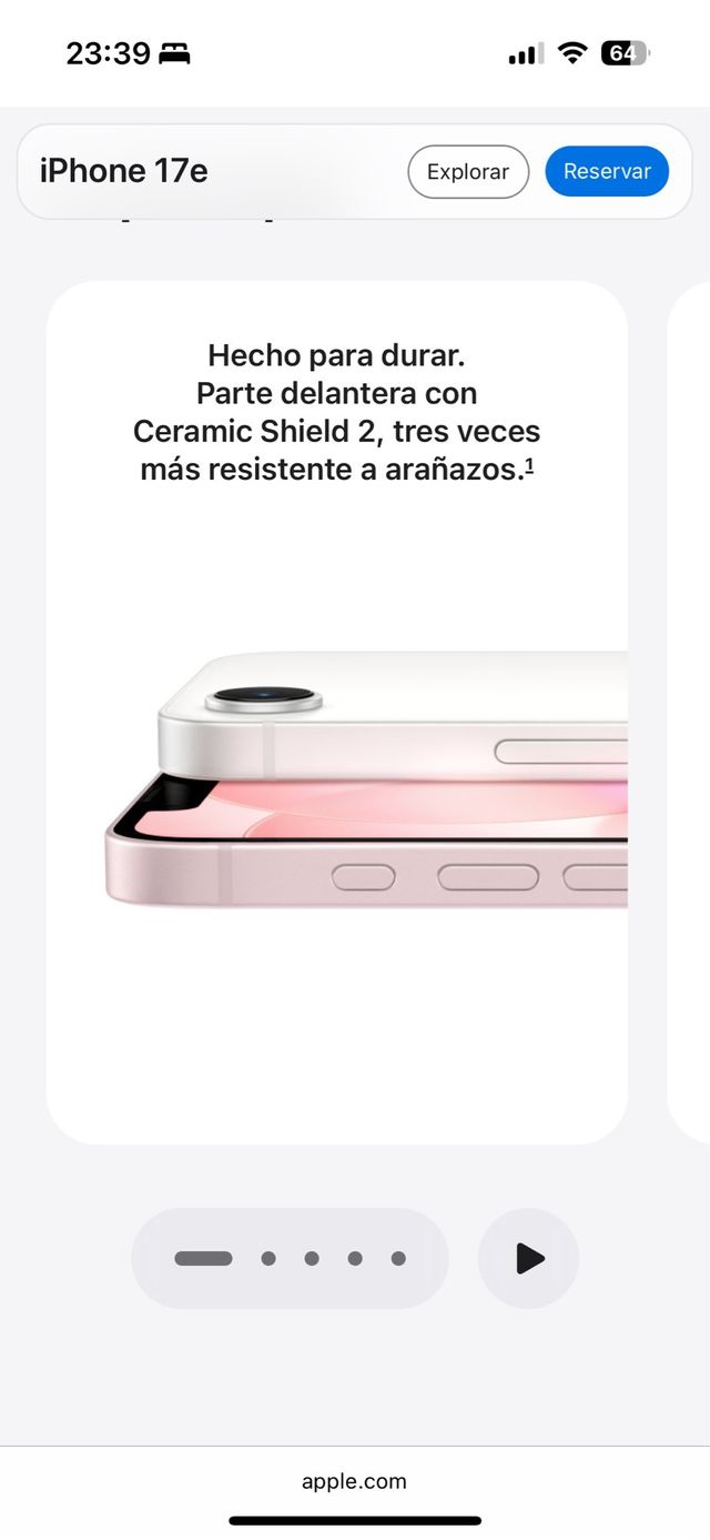 iPhone 17e Rosa 256GB Nuevo