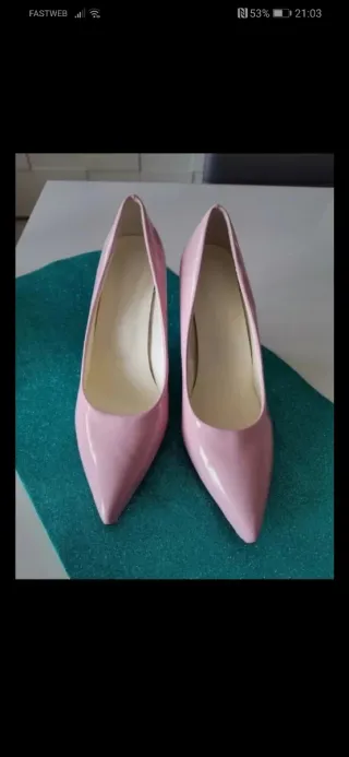 Scarpe donna rosa tacco 41