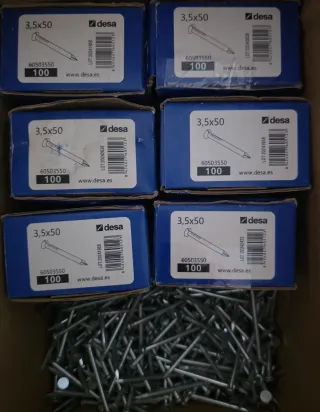 900 CLAVOS ACERO 3.5X50MM DESA