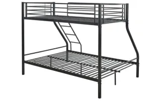 Cama litera negra metálica nueva en caja