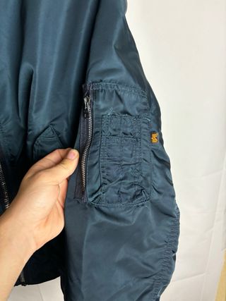 Chaqueta Bomber Alpha Industries Verde Naranja