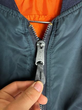 Chaqueta Bomber Alpha Industries Verde Naranja