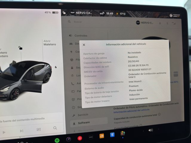 Tesla Model 3 PERFORMANCE 513CV FSD TOTAL 89.5%