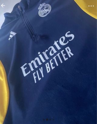 Chaqueta Real Madrid Adidas Azul y Amarillo