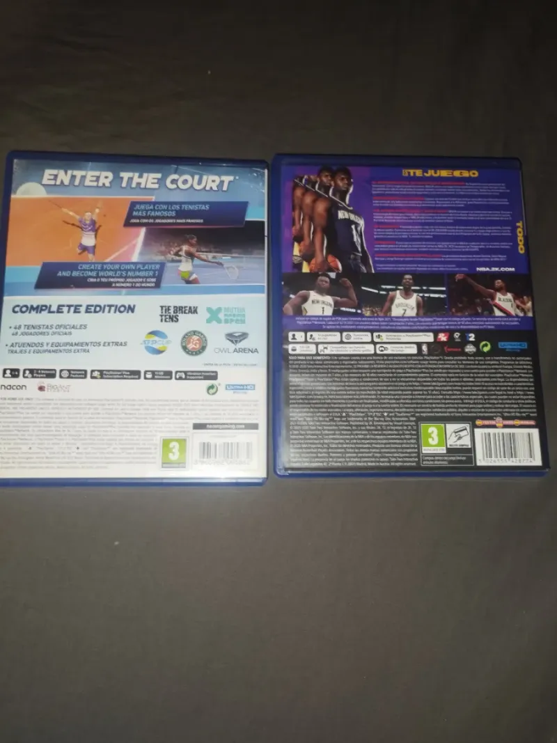 Lote PS5 NBA 2K21 y Tennis World Tour 2 afbeelding 2