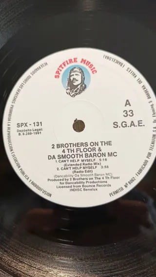 2 Brothers - Can't Help Myself 12" 1991 NM/NM