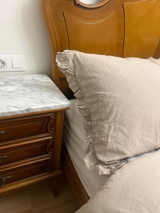 Mesitas Noche y Estructura Cama Madera