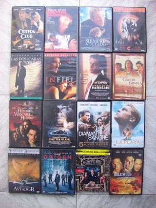 Lote 80 DVDs Leonardo DiCaprio Michael Douglas