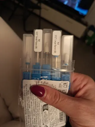 Set 5 Punte Ceramica Fresa Unghie