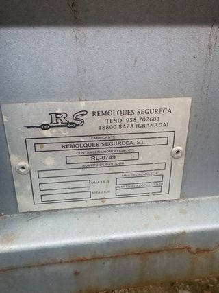 Remolque con documentación