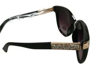 Gafas de sol mujer negras y doradas