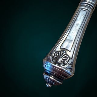 Antico porta aghi argento punzonato fine '800