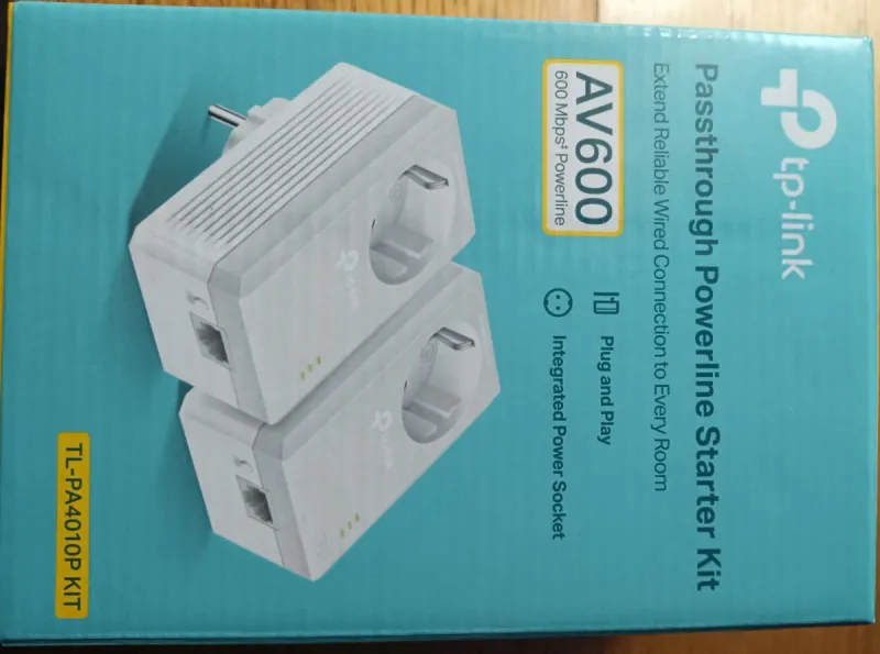 Kit Adaptadores Powerline TP-Link TL-PA4010P 600Mb afbeelding 2
